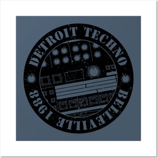 909 Drum Machine Detroit Techno Posters and Art